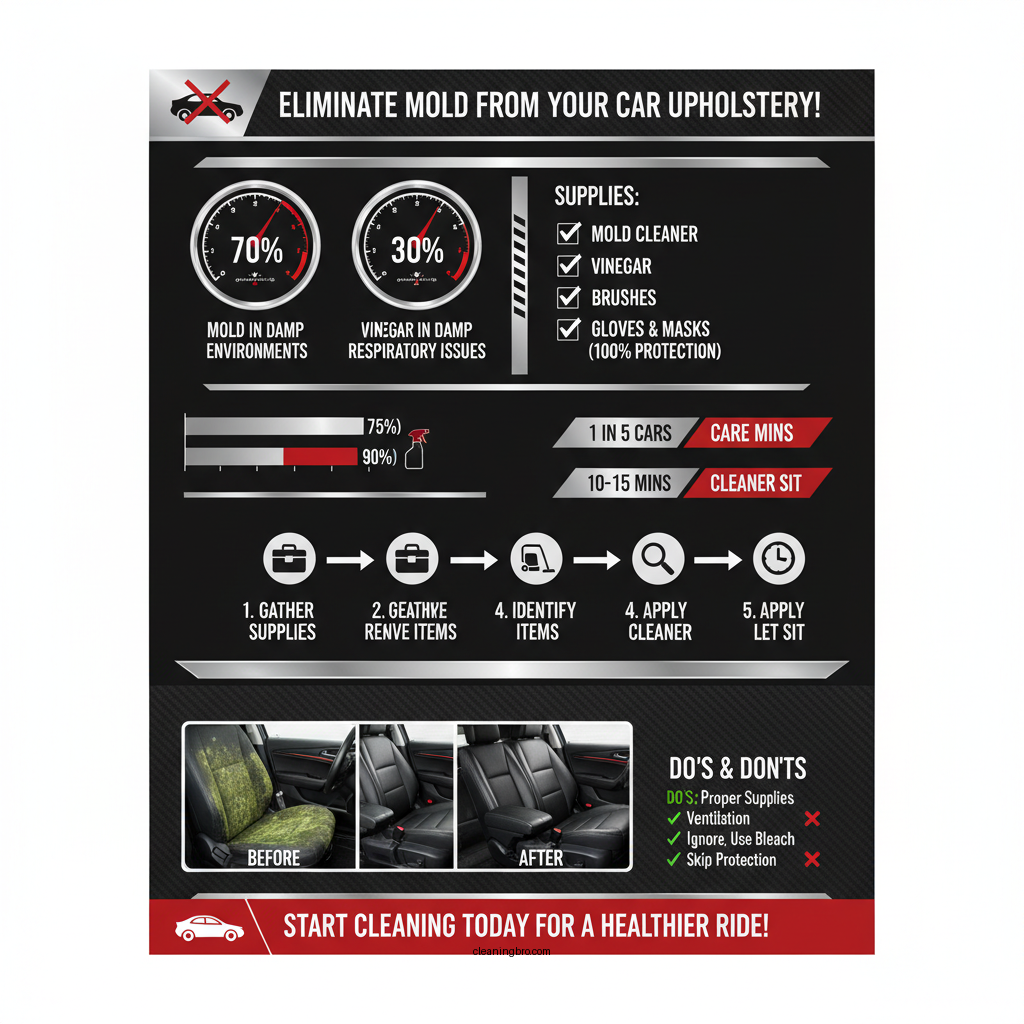 how to clean mold in car upholstery - Data Infographic and Statistics