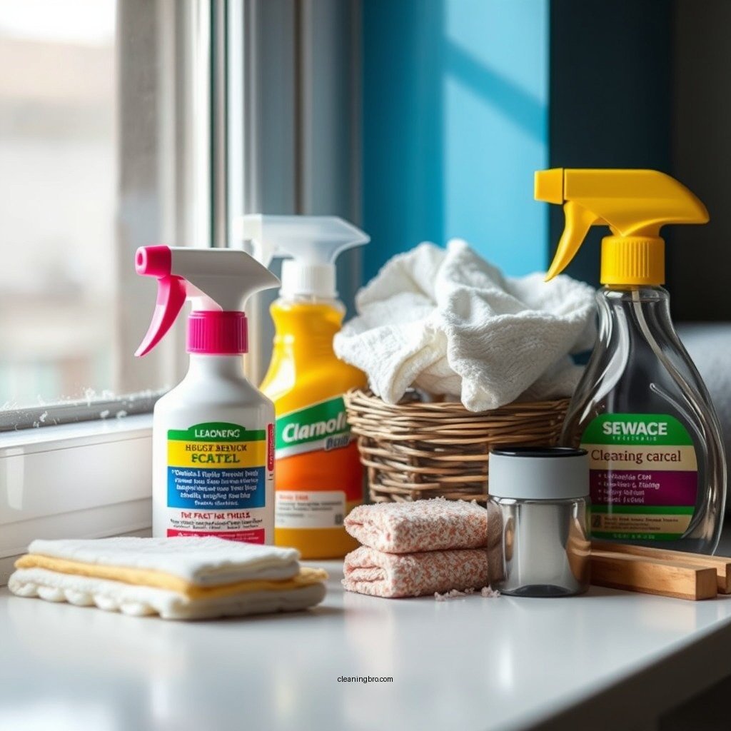 Essential Cleaning Supplies - how to clean mold in window sill