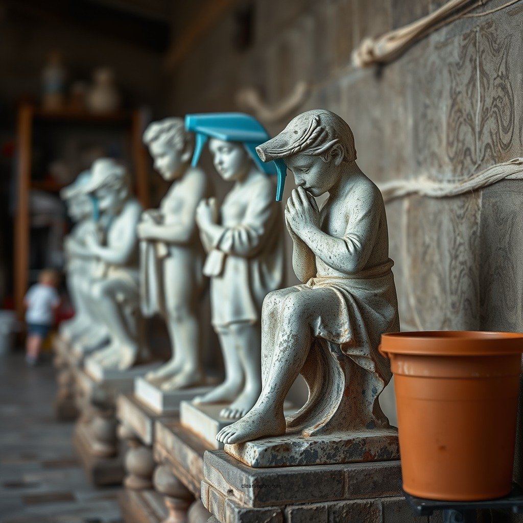 Essential Cleaning Supplies - how to clean mold off cement statues