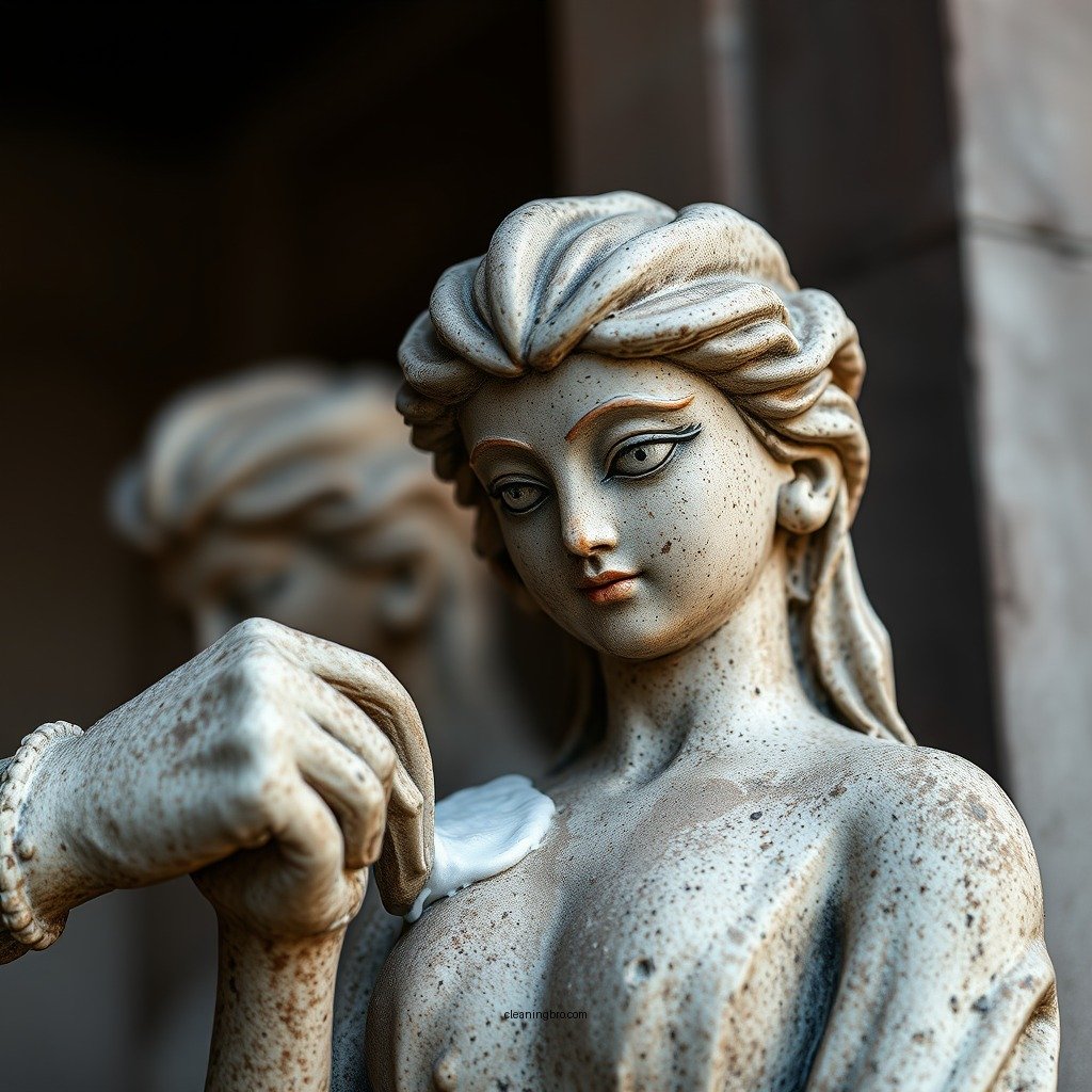 Step-by-Step Cleaning Process - how to clean mold off cement statues