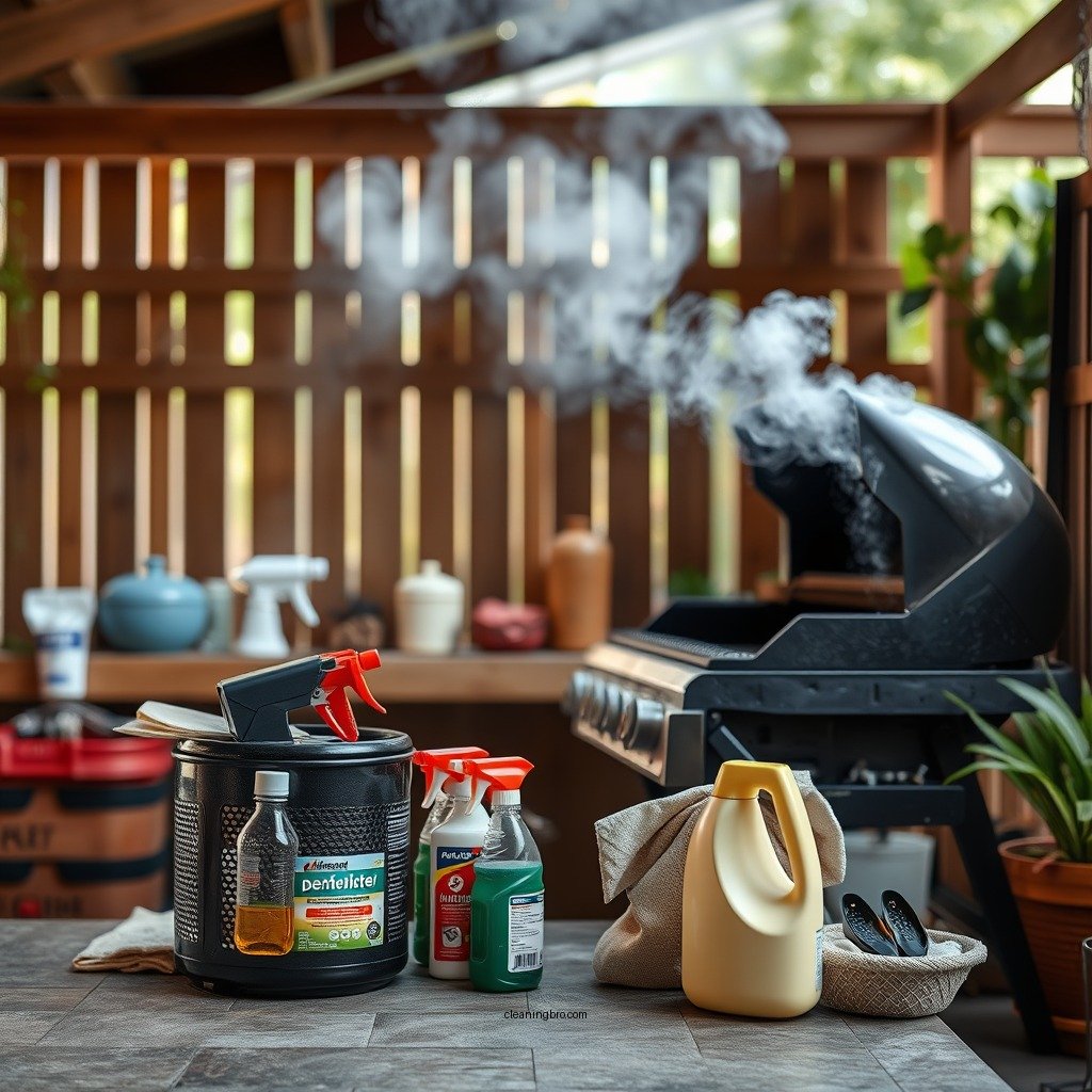 Gather Your Cleaning Supplies - how to clean mold off grill