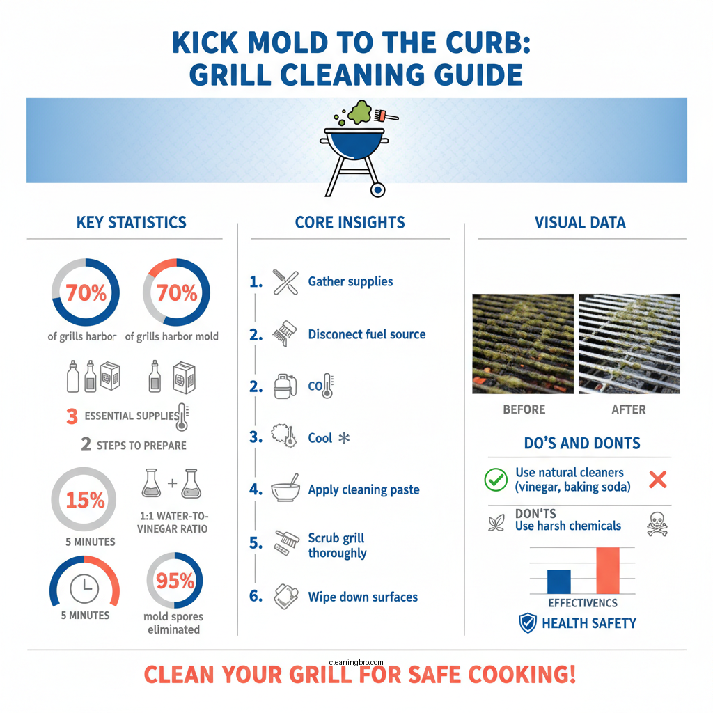 how to clean mold off grill - Data Infographic and Statistics