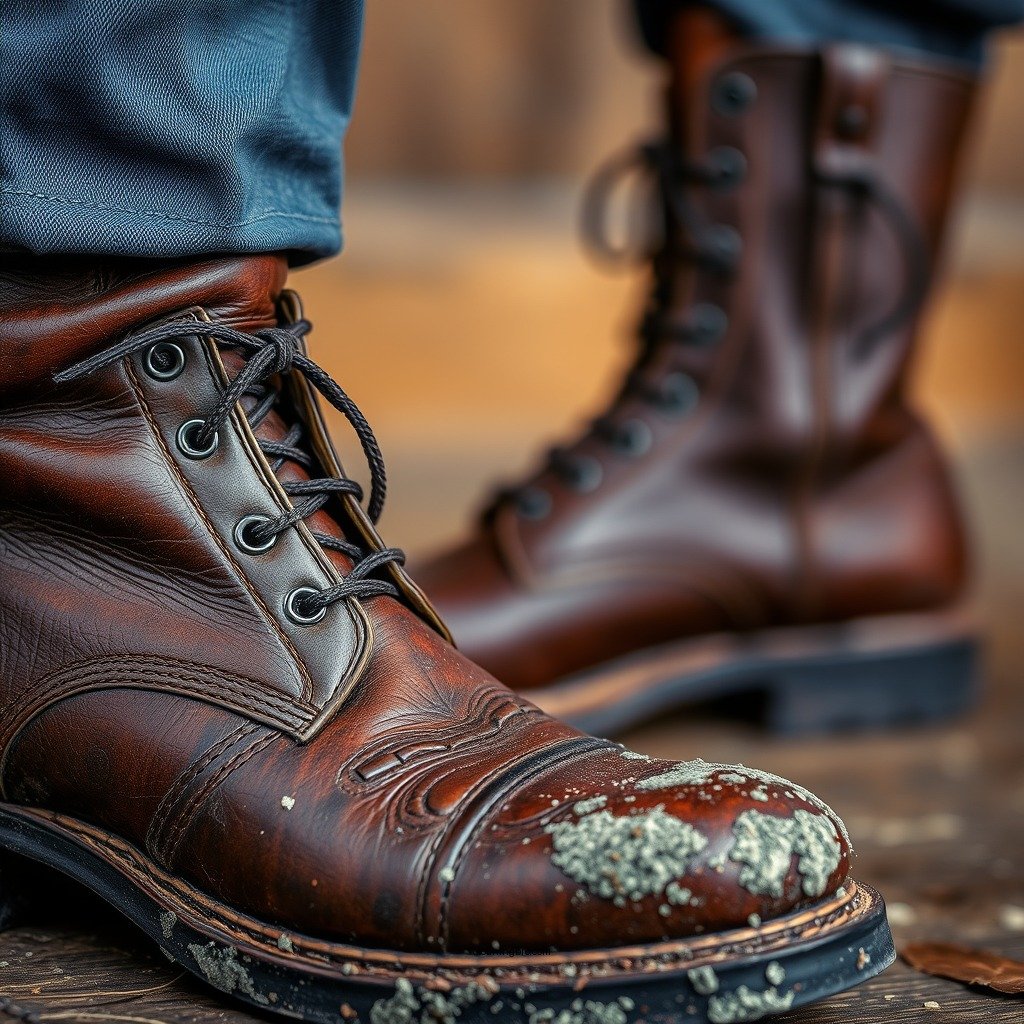 Cleaning the Mold - how to clean mold off leather boots