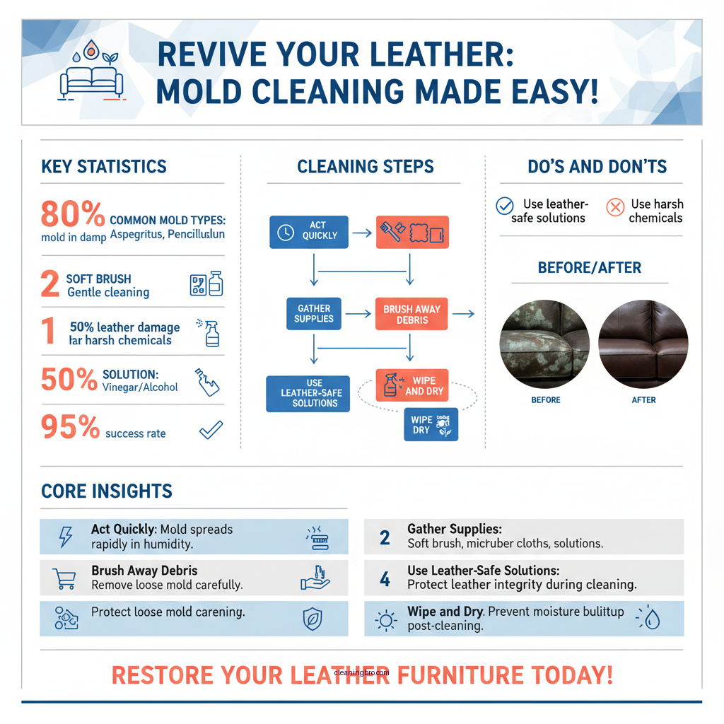 how to clean mold off leather furniture - Data Infographic and Statistics