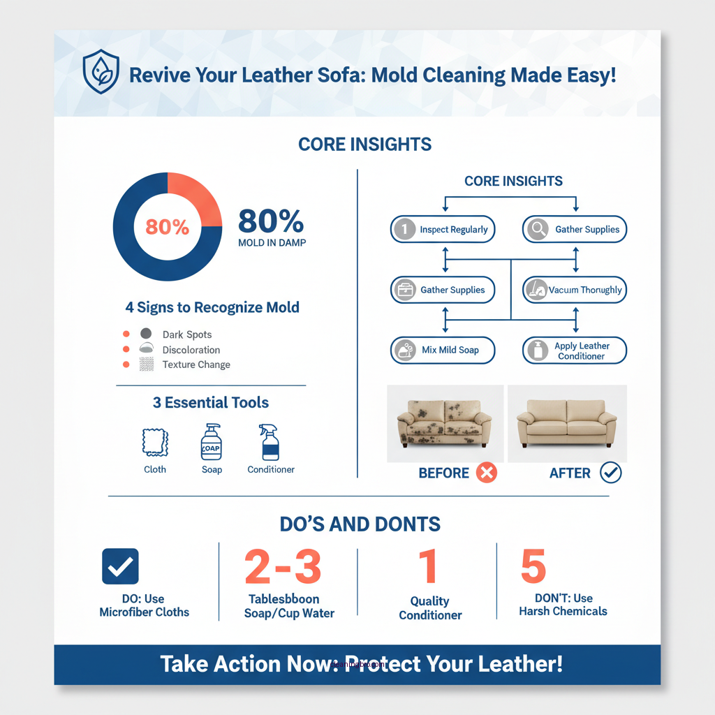 how to clean mold off leather sofa - Data Infographic and Statistics