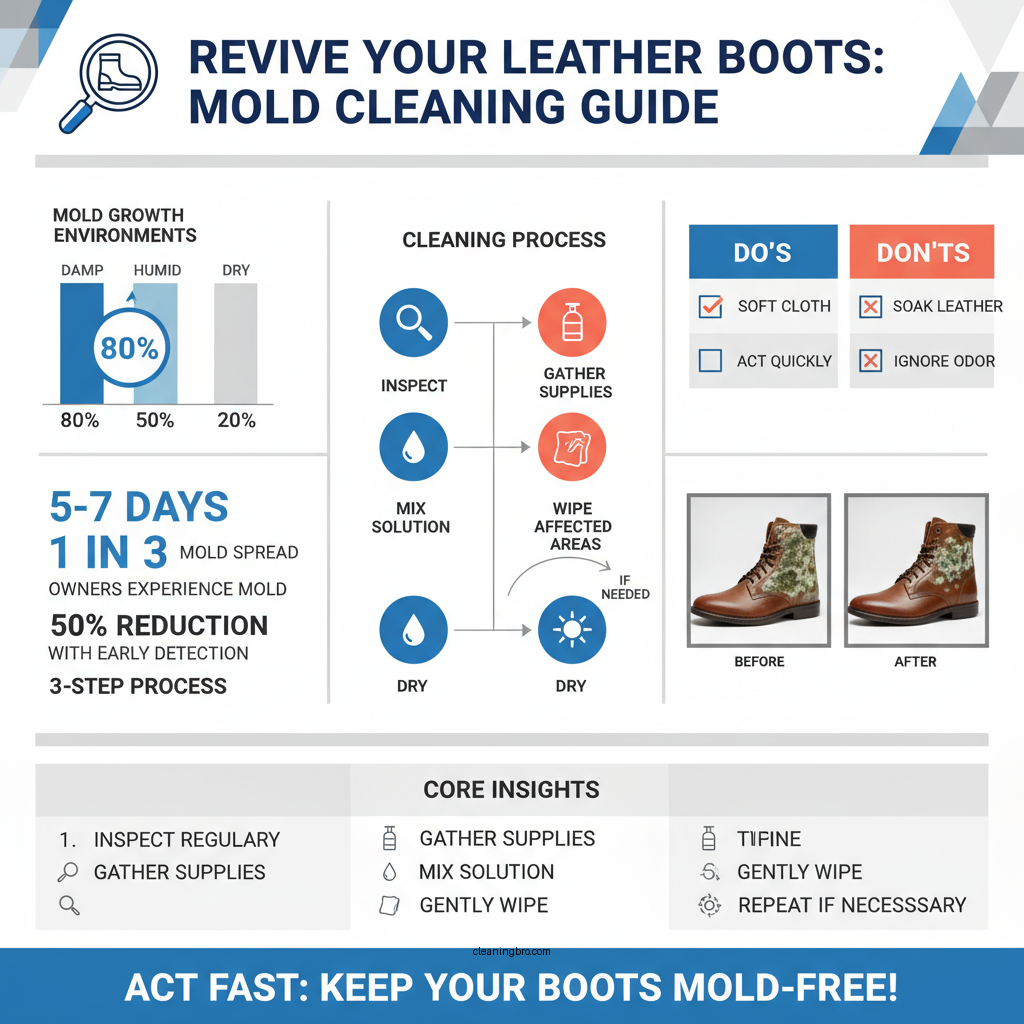how to clean mold off leather boots - Data Infographic and Statistics