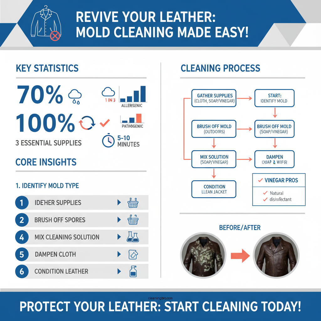 how to clean mold off leather jacket - Data Infographic and Statistics