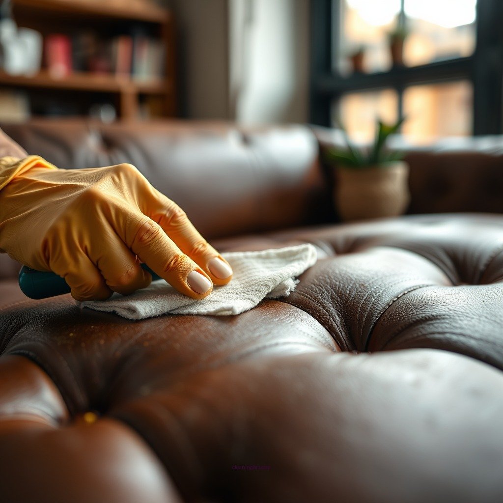 Step-by-Step Cleaning Process - how to clean mold off leather sofa