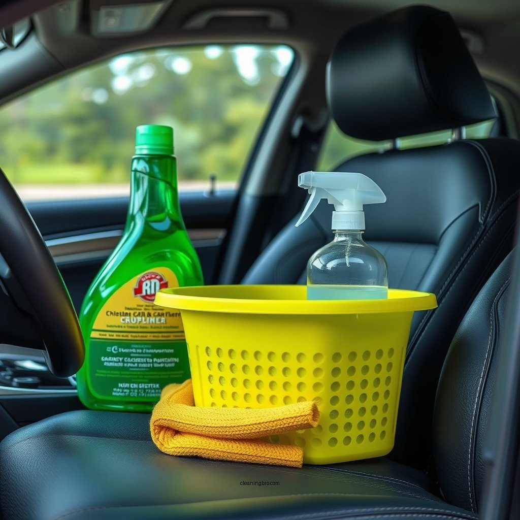 Gathering Your Cleaning Supplies - how to clean mold off of leather car seats