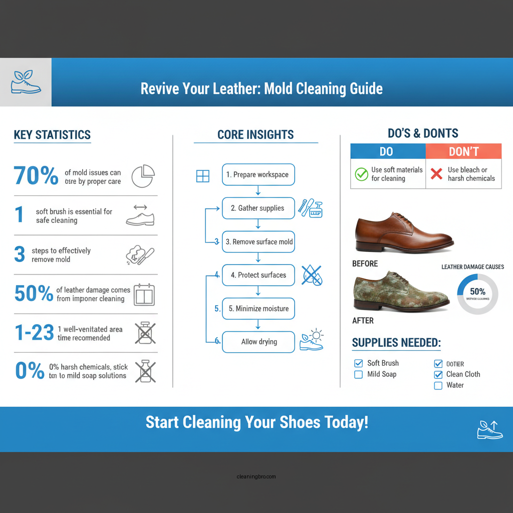 how to clean mold off of leather shoes - Data Infographic and Statistics