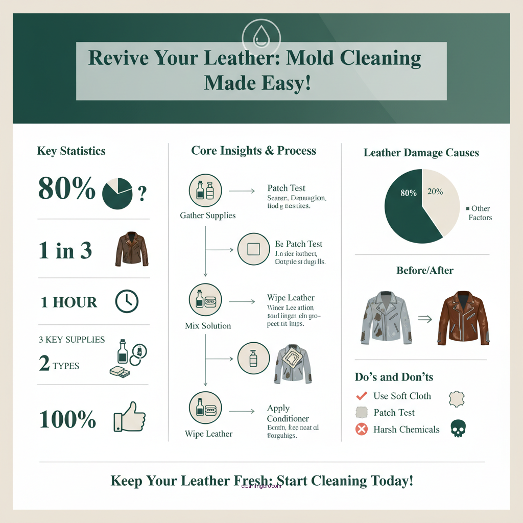 how to clean mold off of leather jacket - Data Infographic and Statistics