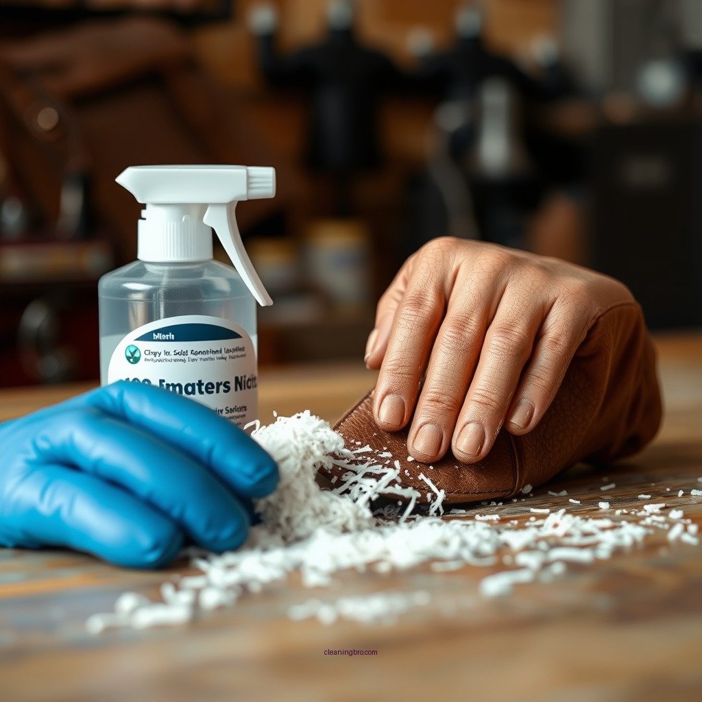 Safety Precautions - how to clean mold off of leather