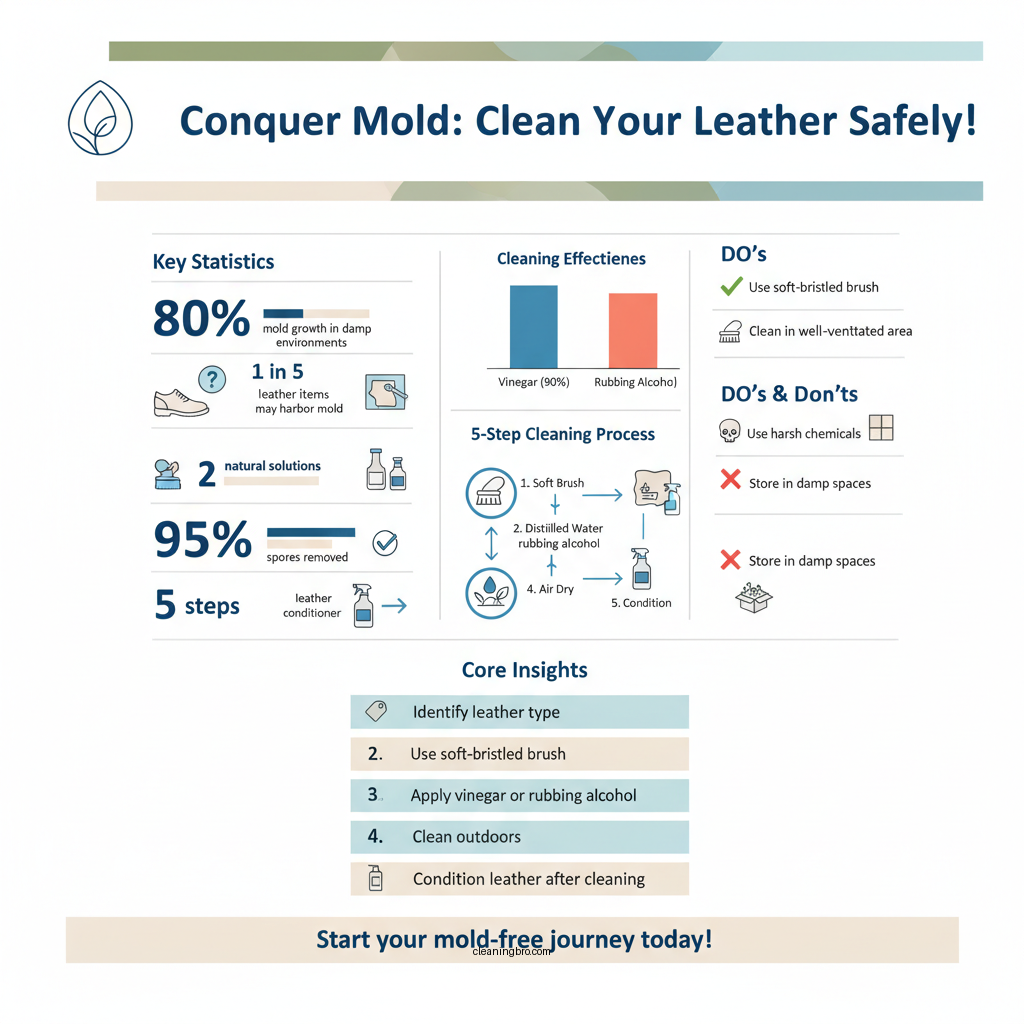 how to clean mold on leather - Data Infographic and Statistics