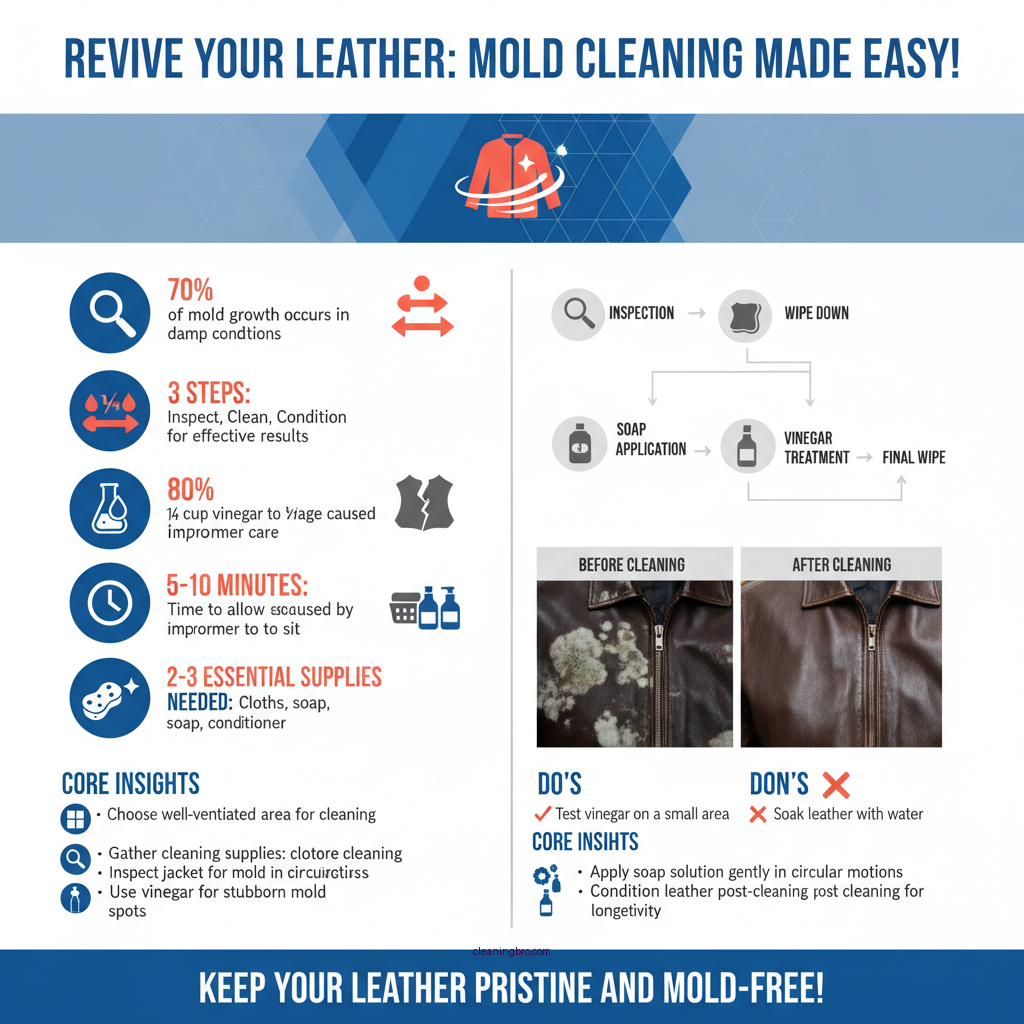 how to clean mold on leather jacket - Data Infographic and Statistics