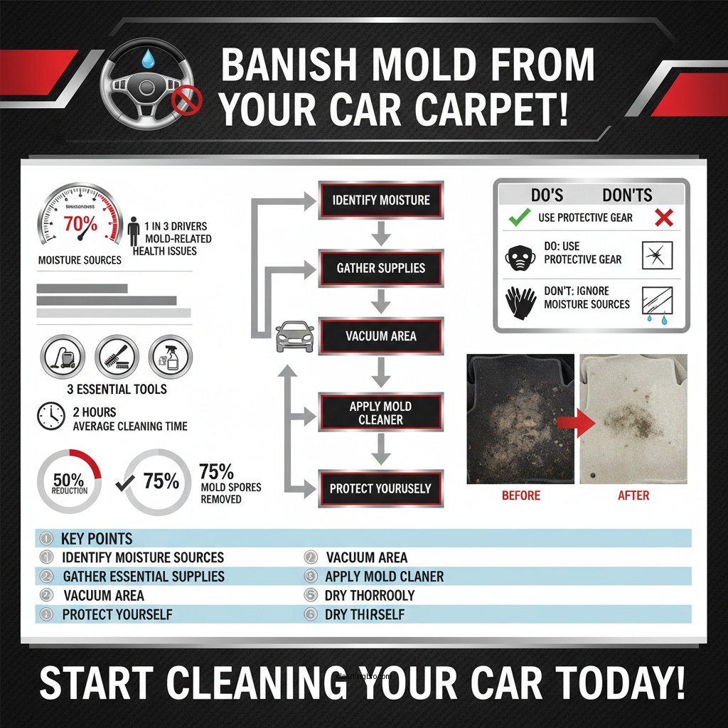 how to clean mold out of car carpet - Data Infographic and Statistics