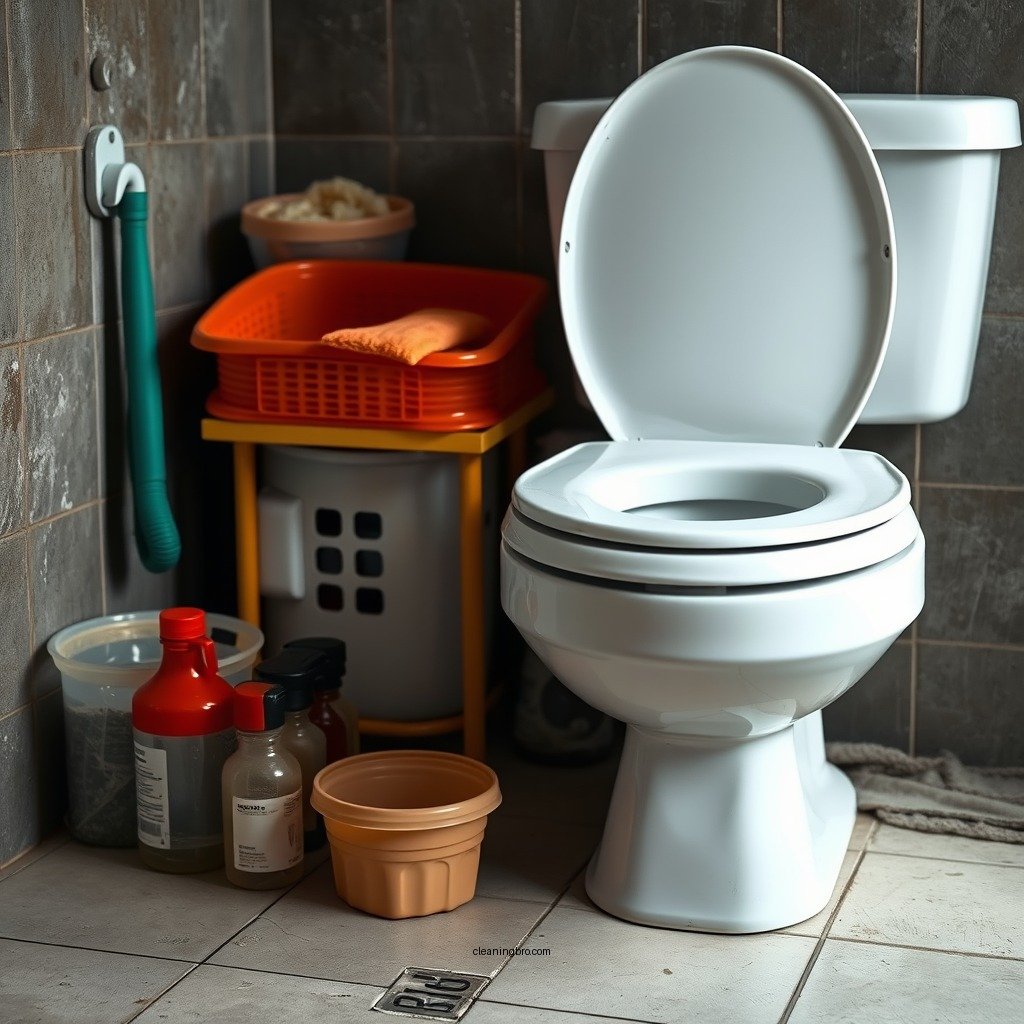 Necessary Supplies for Cleaning - how to clean mold out of toilet tank