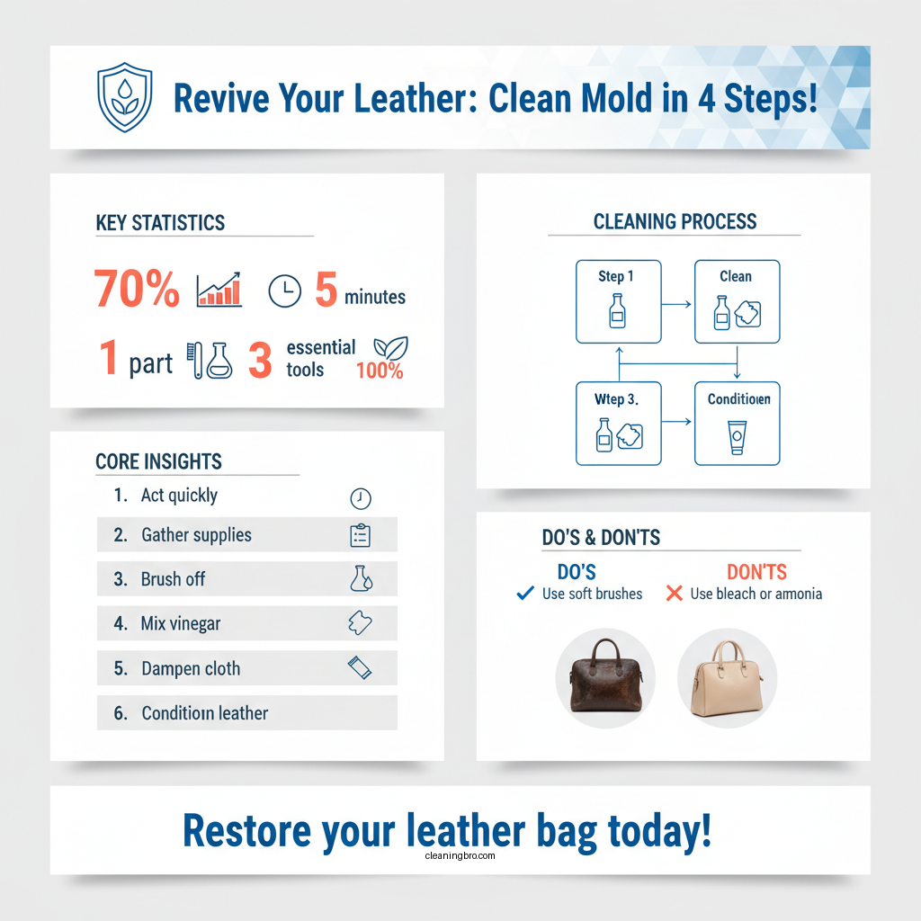 how to clean moldy leather bag - Data Infographic and Statistics