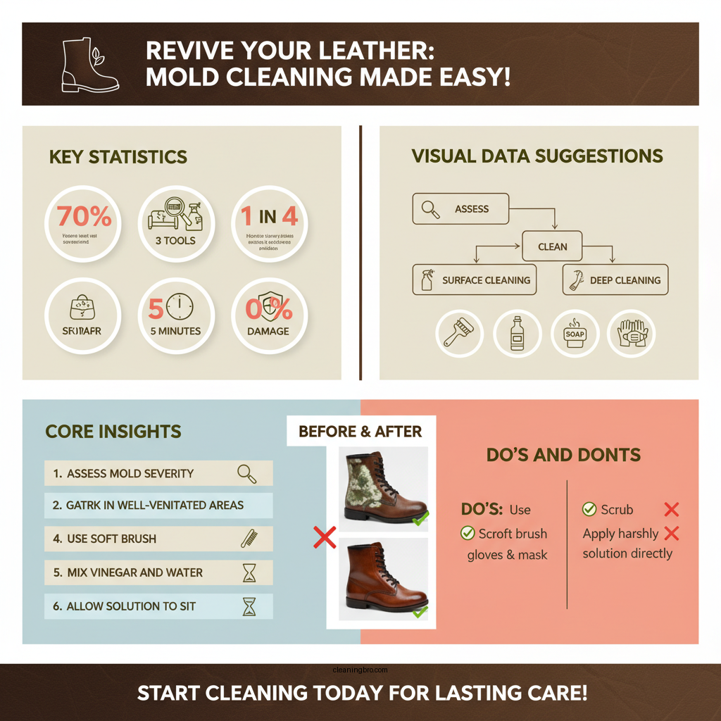 how to clean moldy leather - Data Infographic and Statistics