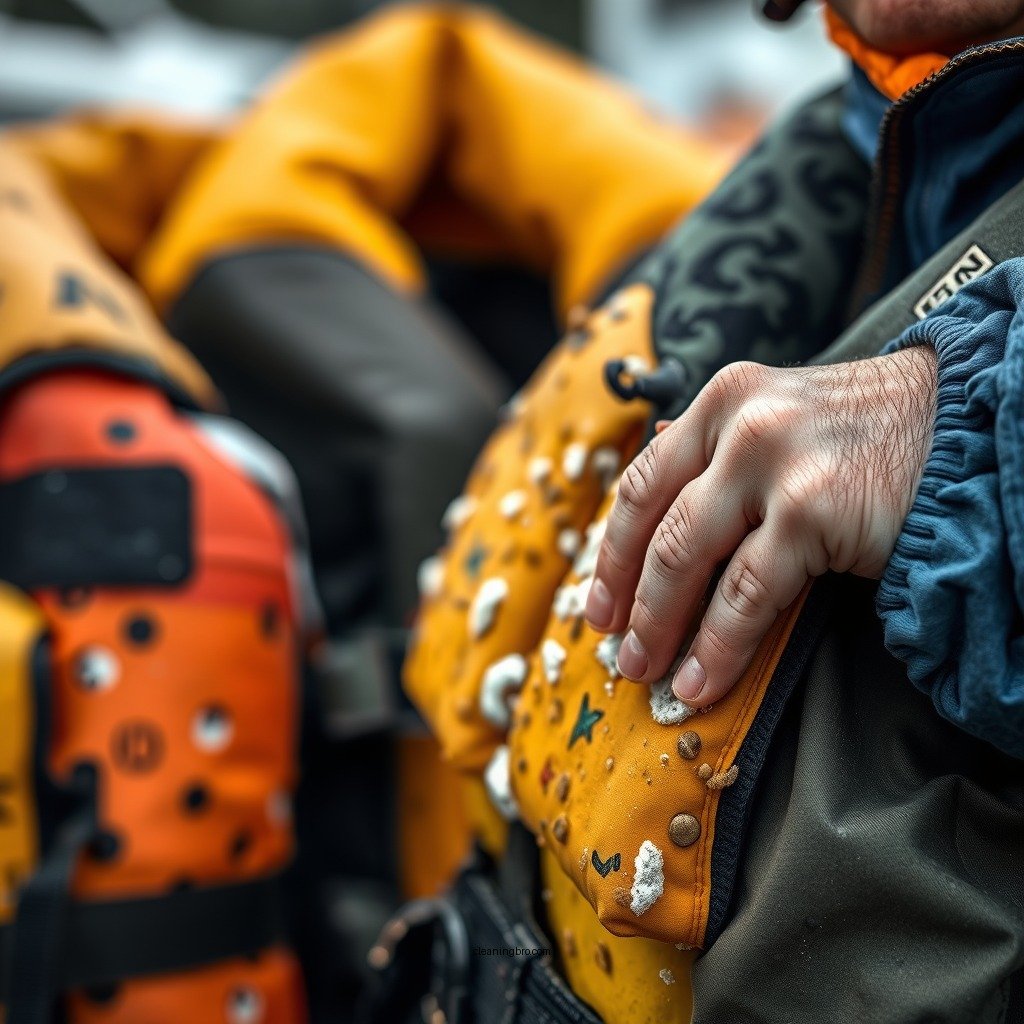 Cleaning Process - how to clean moldy life jackets
