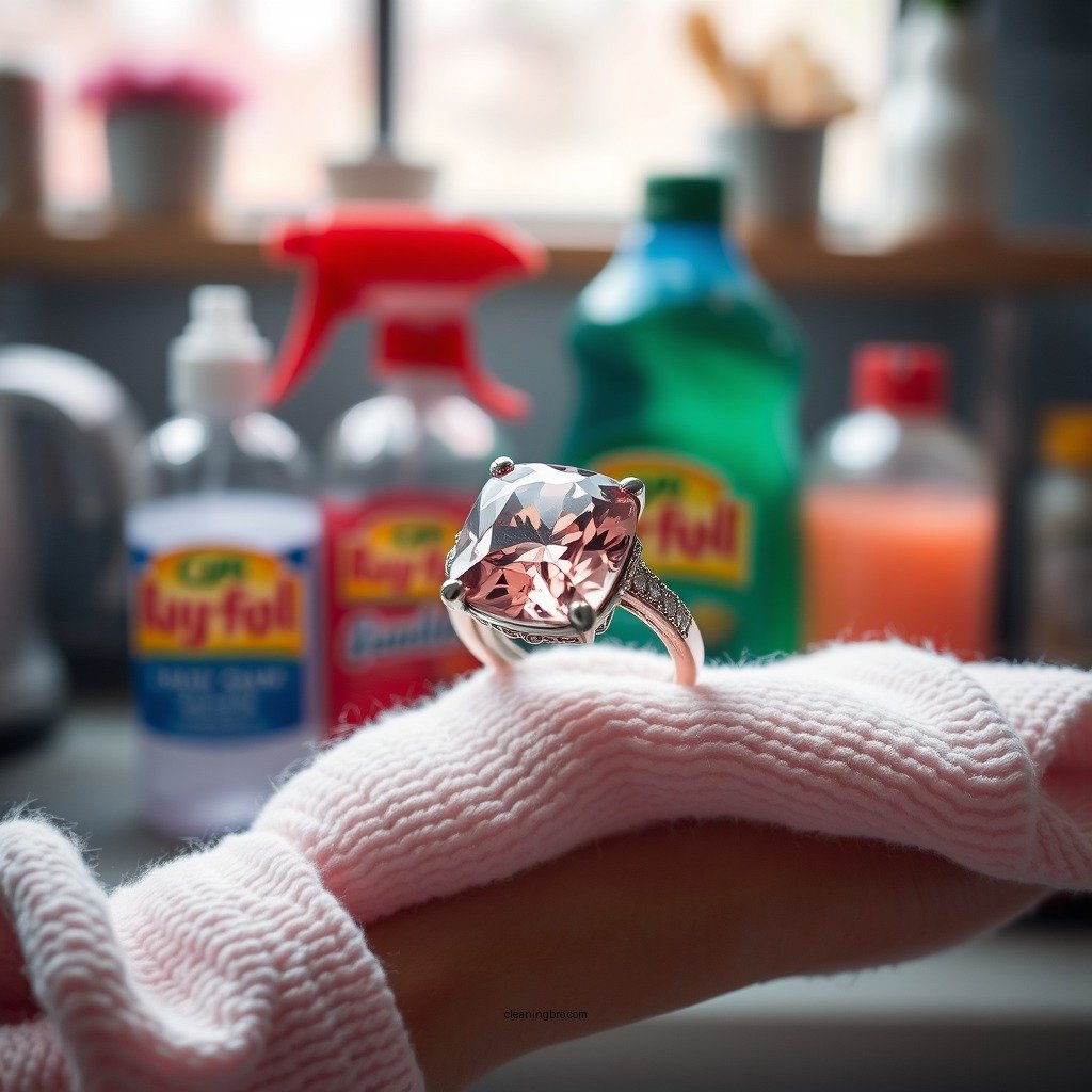 Essential Cleaning Supplies - how to clean morganite ring