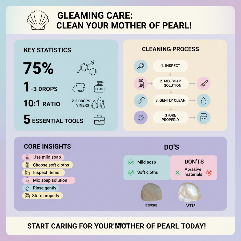 how to clean mother of pearl - Data Infographic and Statistics
