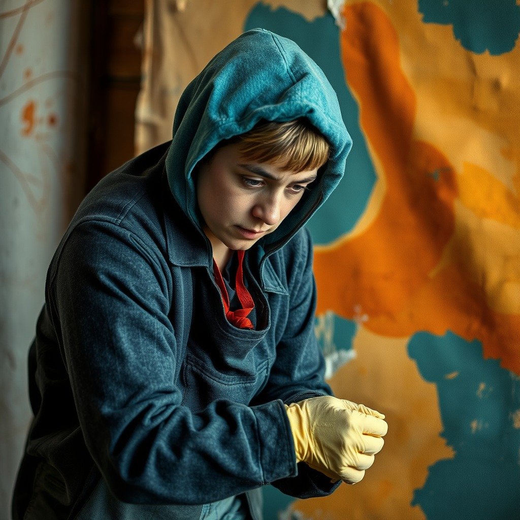 Preparing for Cleaning - how to clean mould from canvas