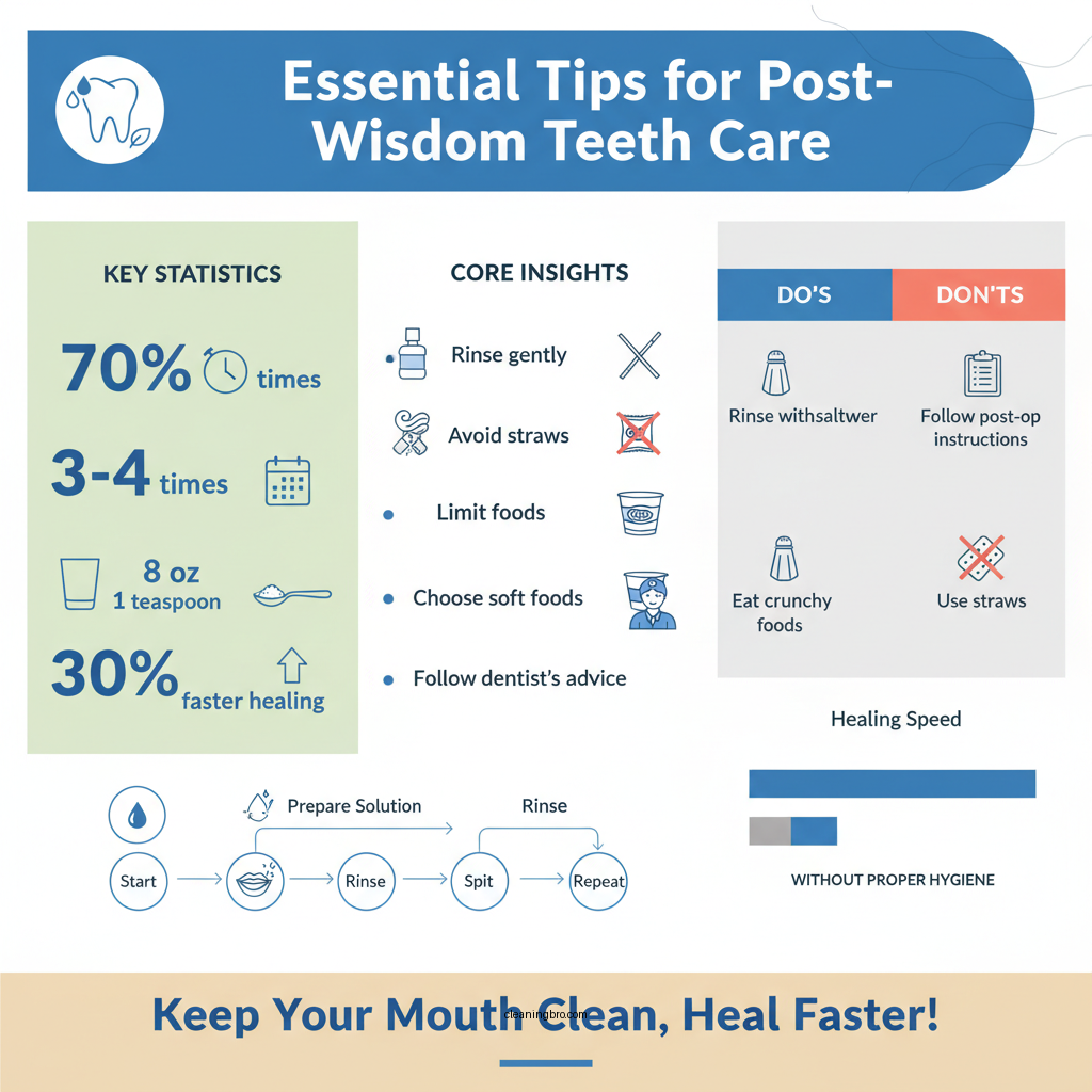 how to clean mouth after wisdom teeth removal - Data Infographic and Statistics