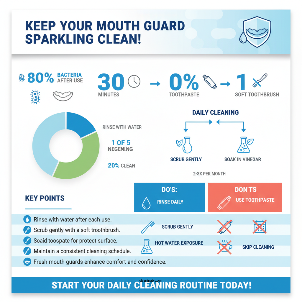 how to clean mouth guard from dentist - Data Infographic and Statistics