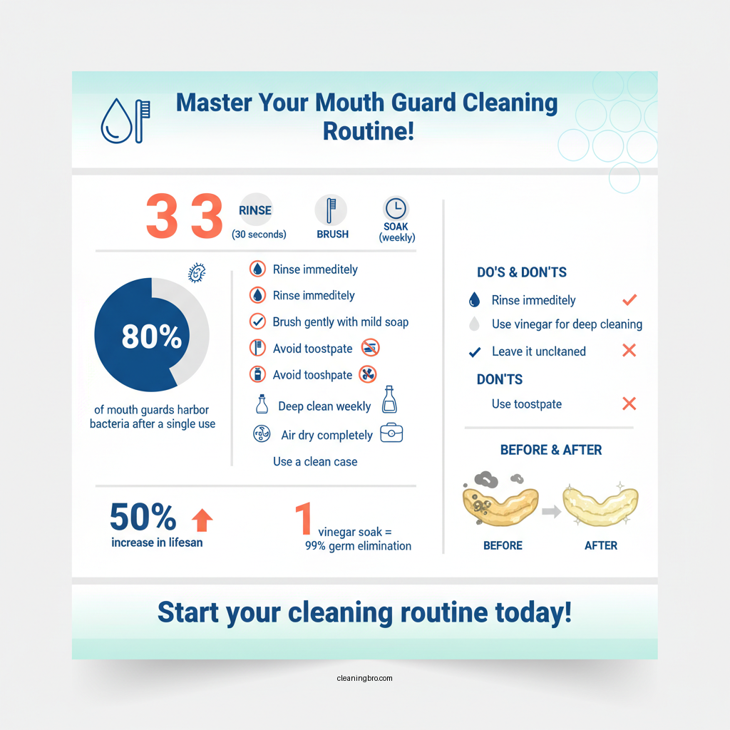 how to clean mouth guard - Data Infographic and Statistics