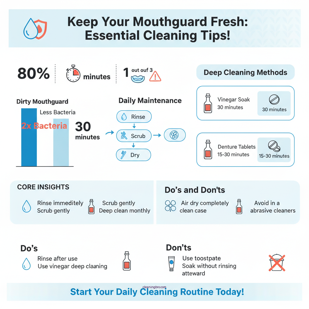 how to clean mouthguard - Data Infographic and Statistics