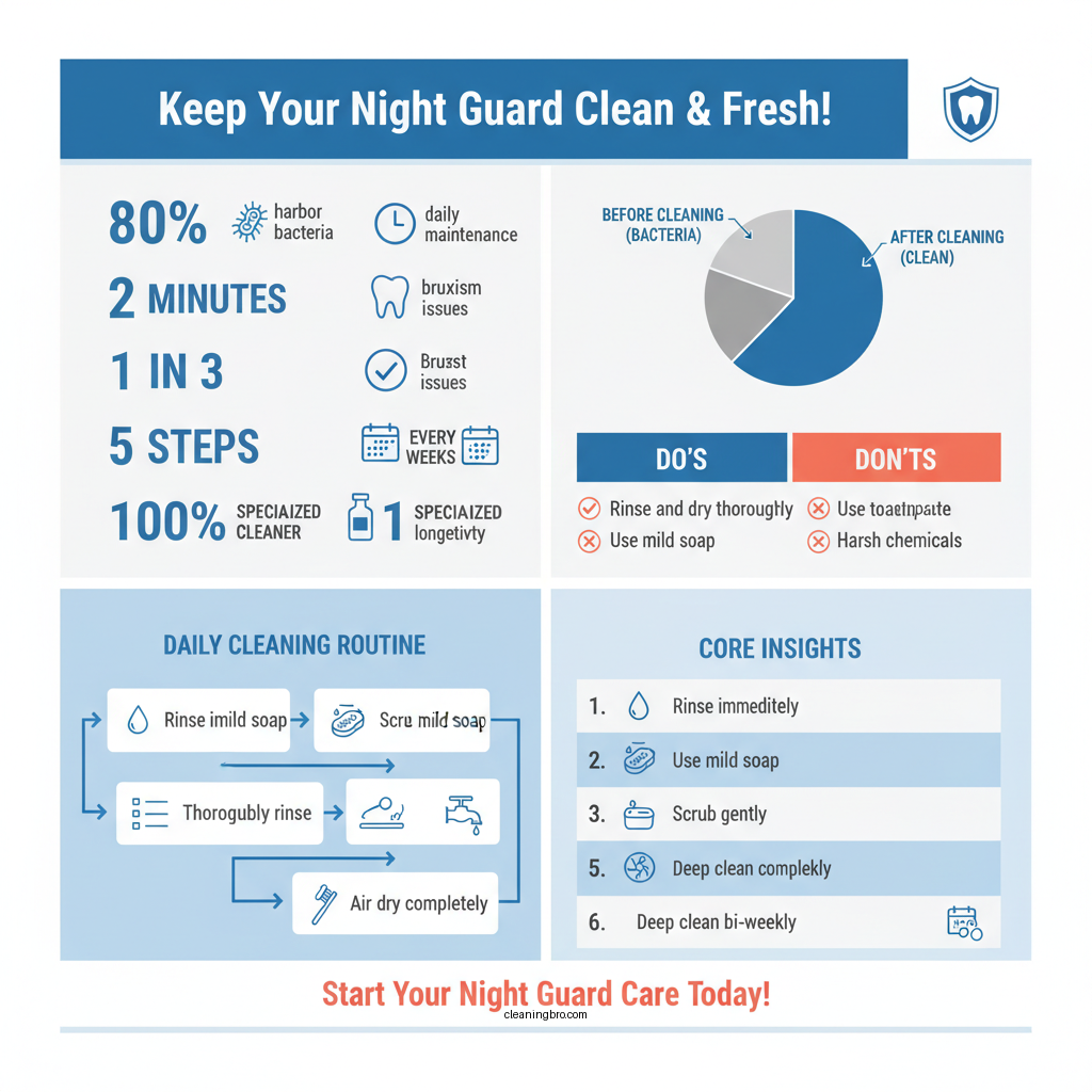 how to clean my night guard - Data Infographic and Statistics