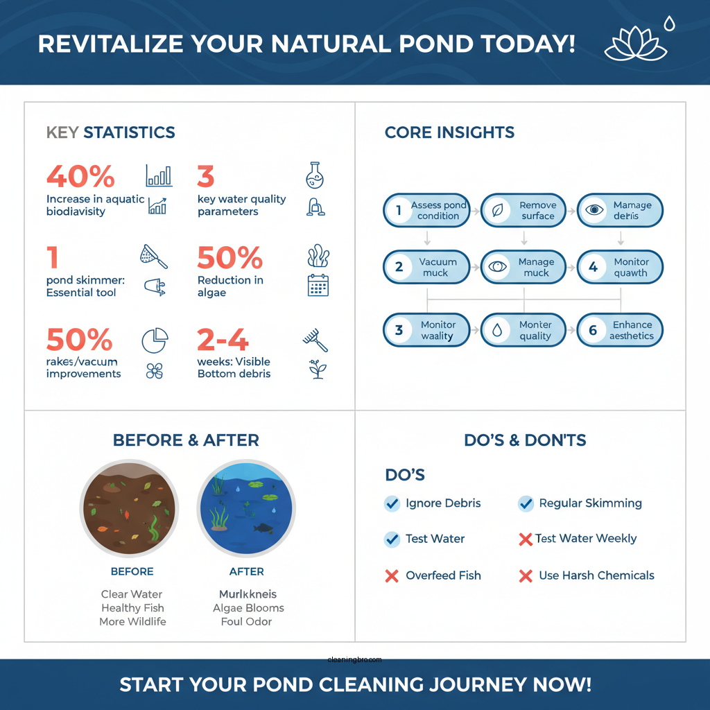 how to clean natural pond - Data Infographic and Statistics