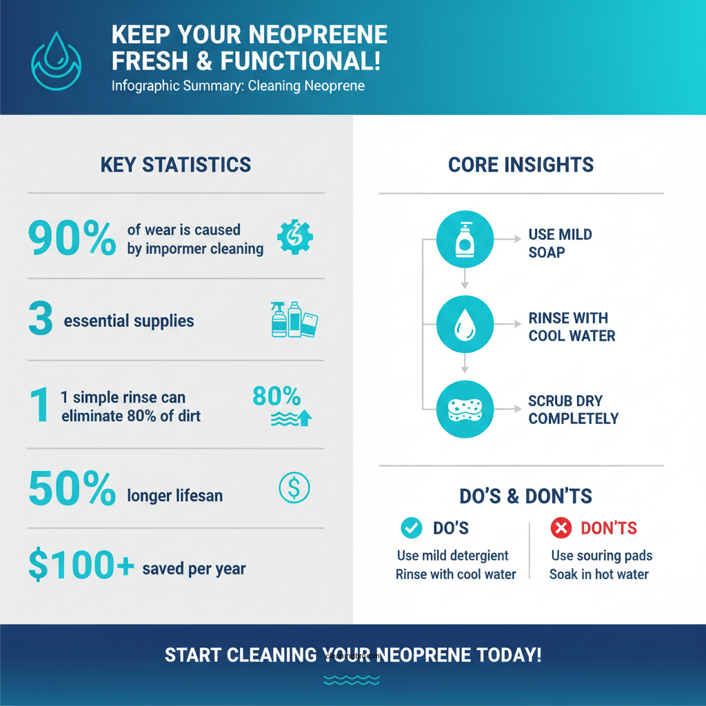 how to clean neoprene - Data Infographic and Statistics