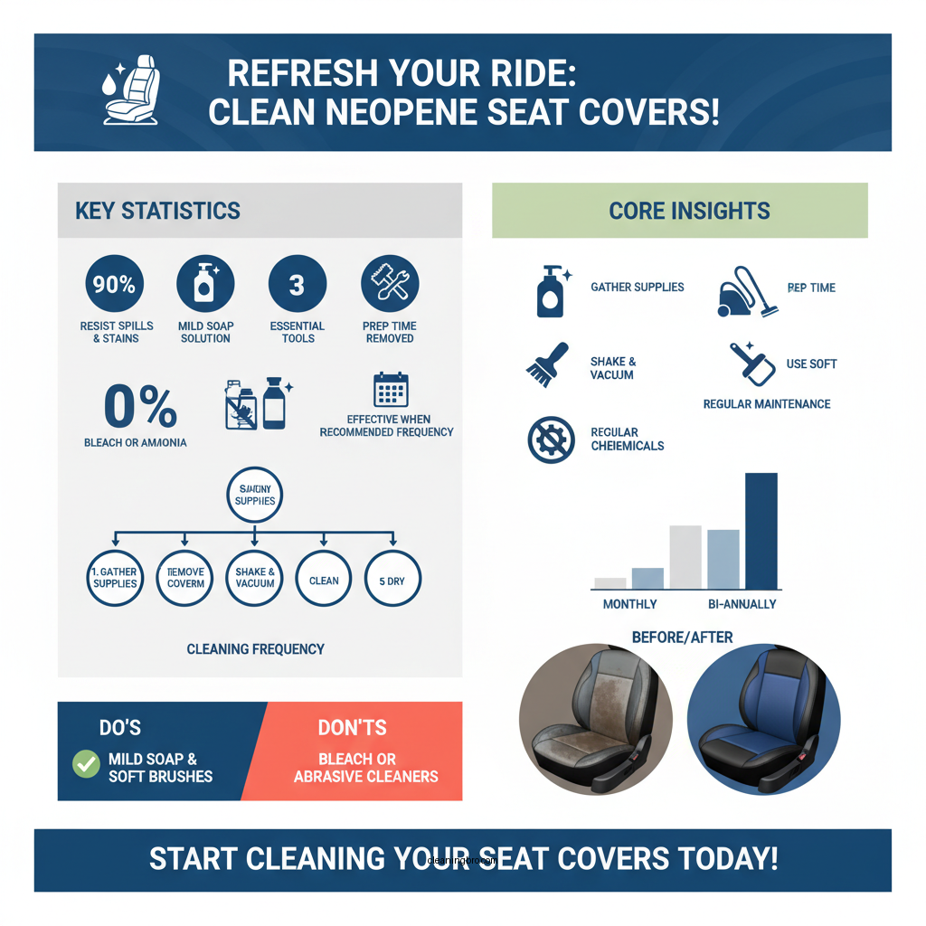 how to clean neoprene seat covers - Data Infographic and Statistics
