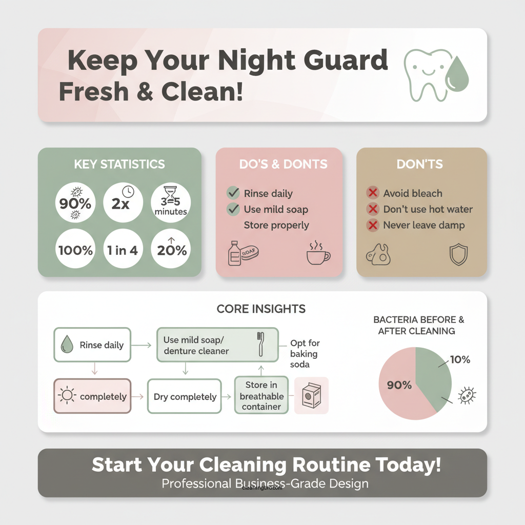 how to clean night guard at home - Data Infographic and Statistics