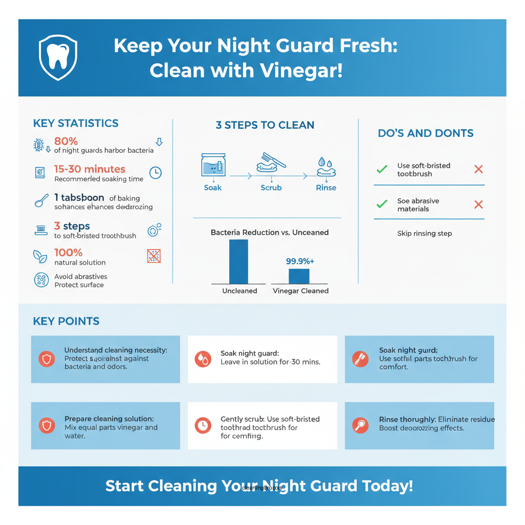 how to clean night guard vinegar - Data Infographic and Statistics