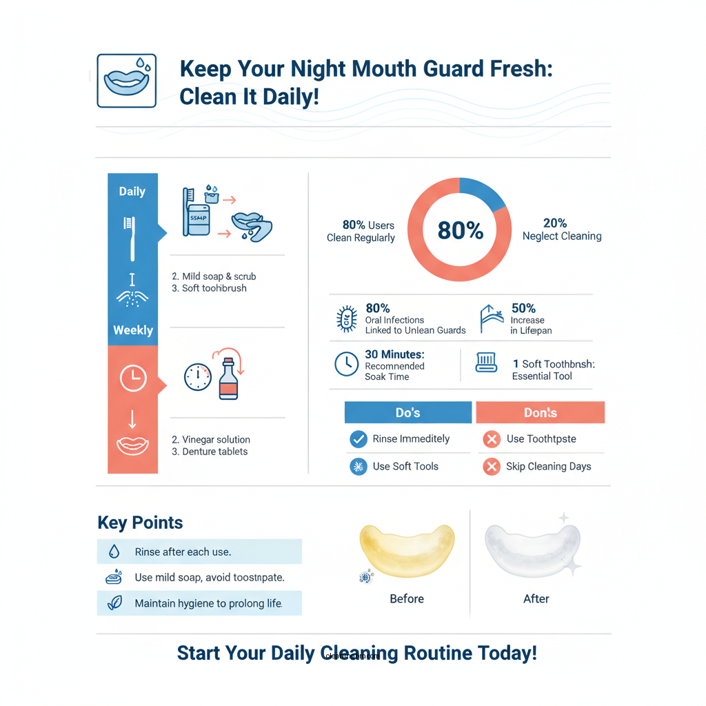how to clean night mouth guards - Data Infographic and Statistics