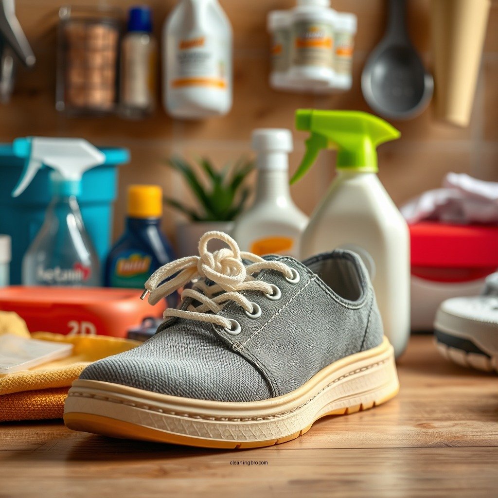 Basic Cleaning Supplies - how to clean non slip shoes