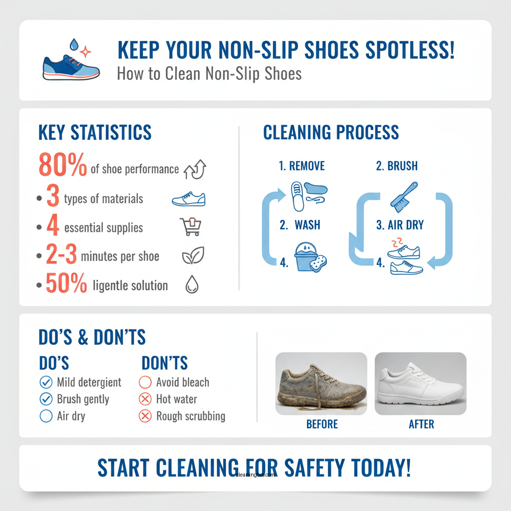 how to clean non slip shoes - Data Infographic and Statistics