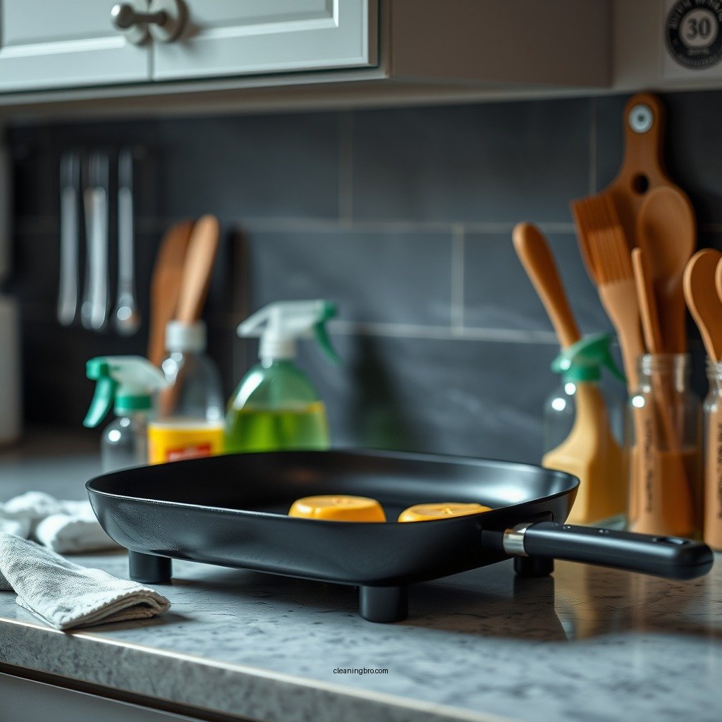 Gather Your Cleaning Supplies - how to clean non stick griddle