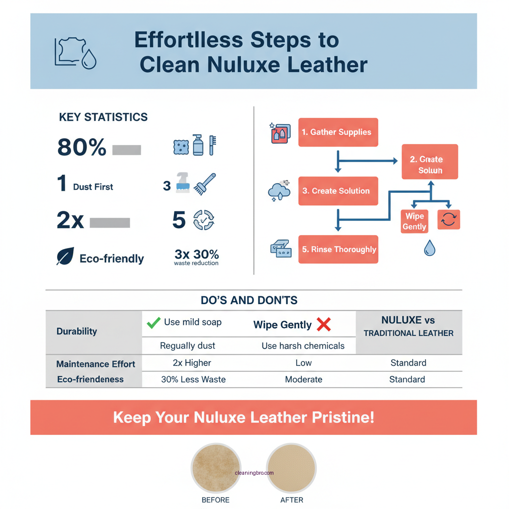 how to clean nuluxe leather - Data Infographic and Statistics