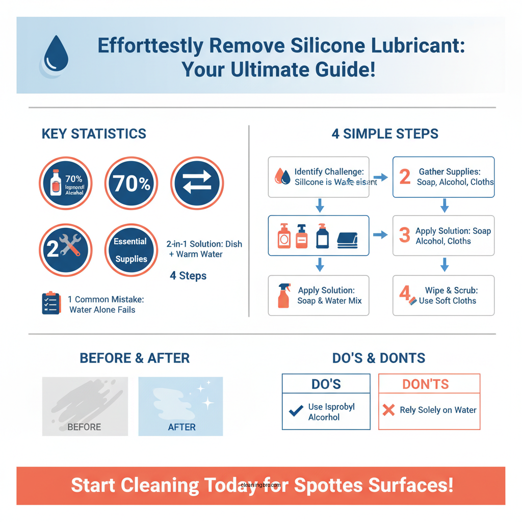 how to clean off silicone lubricant - Data Infographic and Statistics