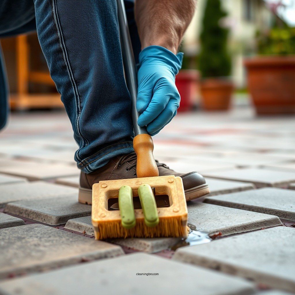 Step-by-Step Cleaning Process - how to clean oil off pavers