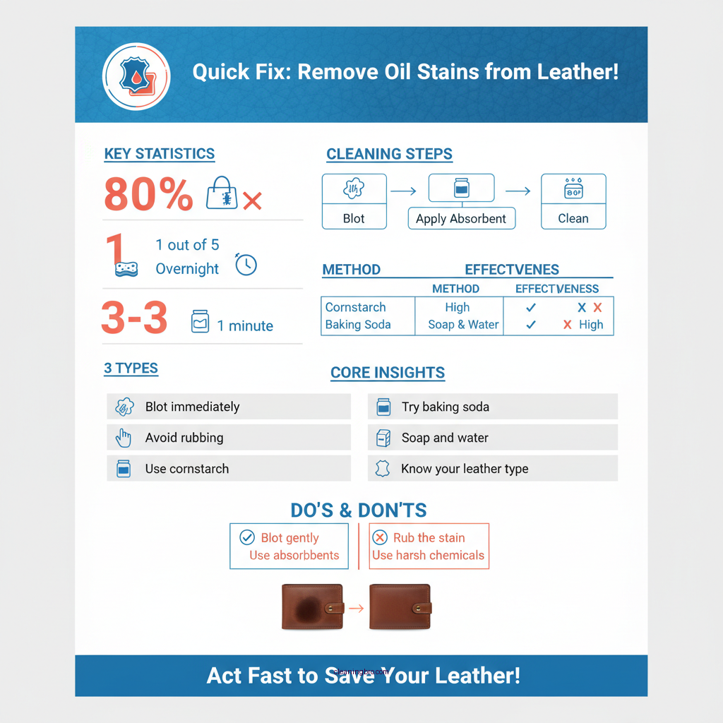 how to clean oil out of leather - Data Infographic and Statistics