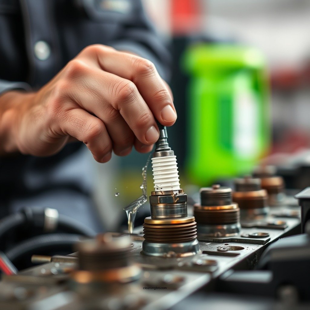Step-by-Step Cleaning Process - how to clean oil out of spark plug wells