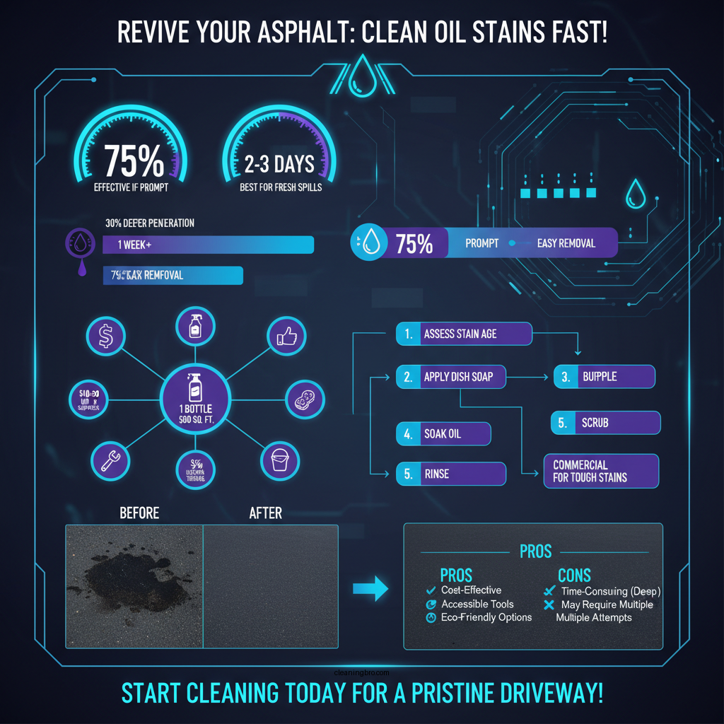 how to clean oil stains from asphalt - Data Infographic and Statistics