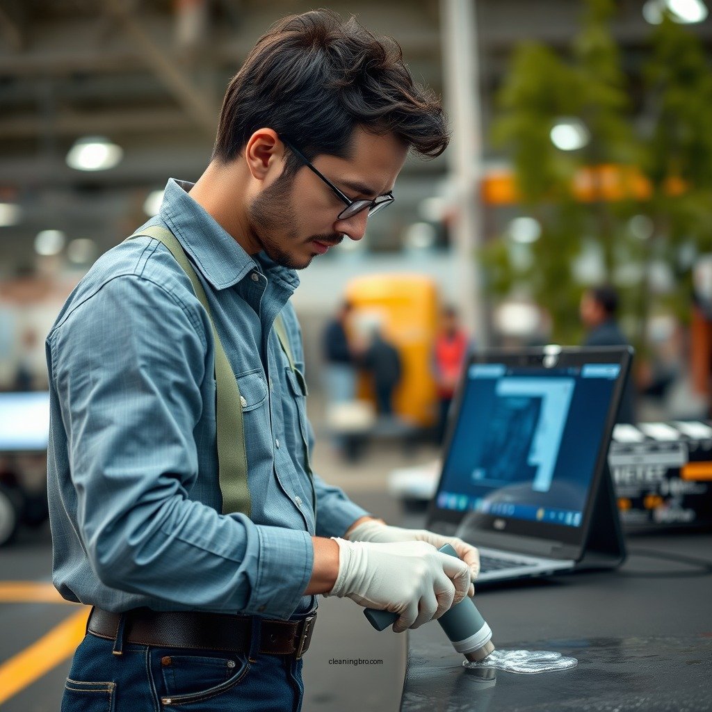 Step-by-Step Cleaning Process - how to clean oil stains from asphalt