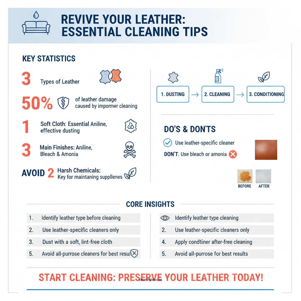 how to clean old leather - Data Infographic and Statistics