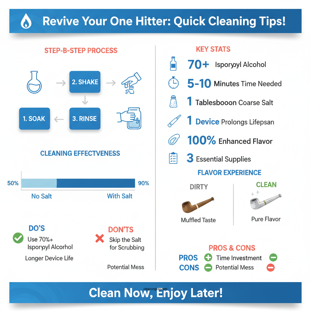 how to clean one hitter - Data Infographic and Statistics