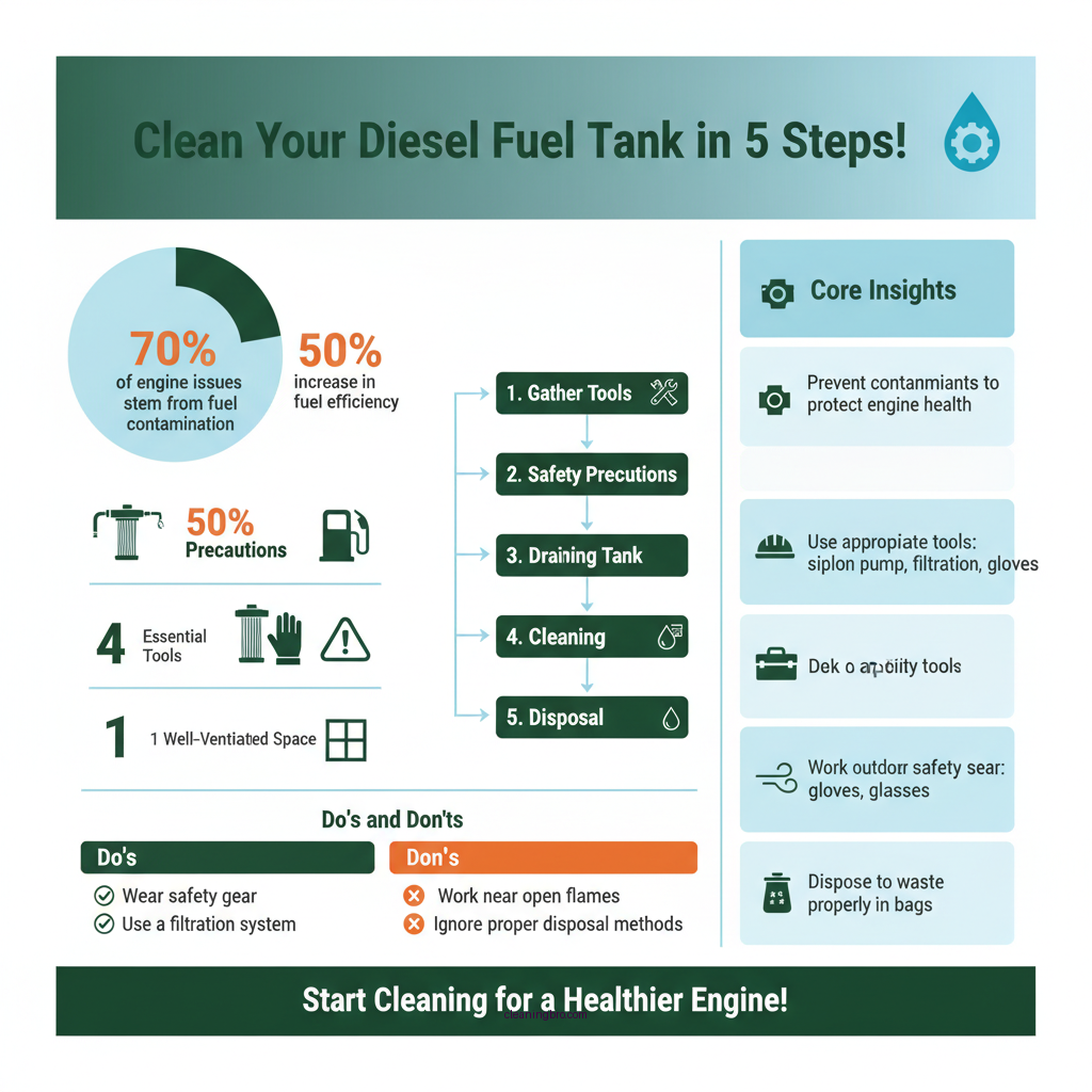 how to clean out a diesel fuel tank - Data Infographic and Statistics